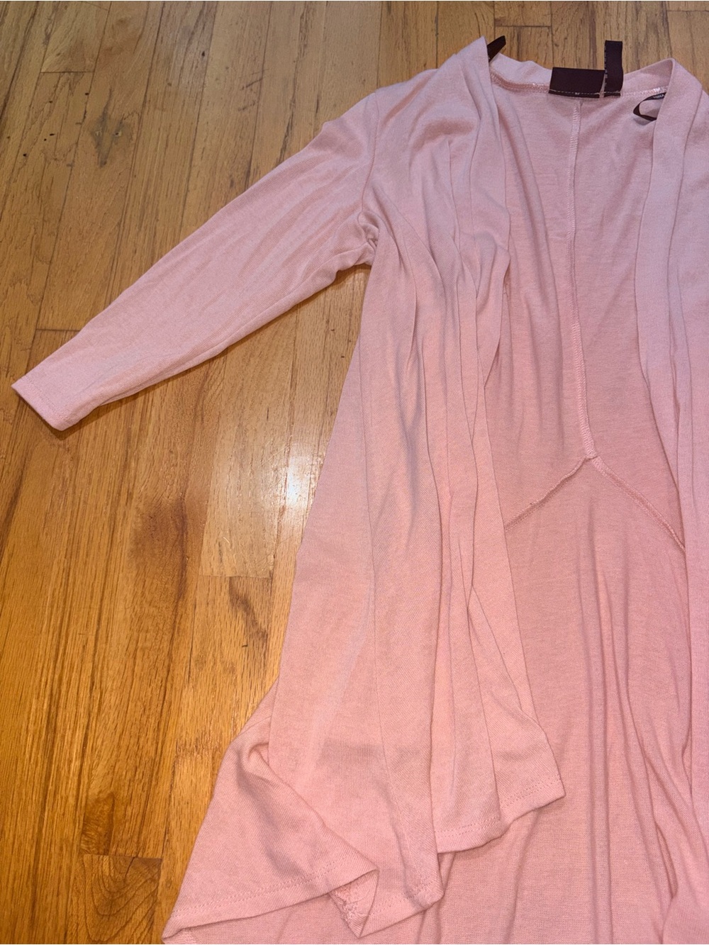 Light Pink Women’s Open-Front Sweater Cardigan